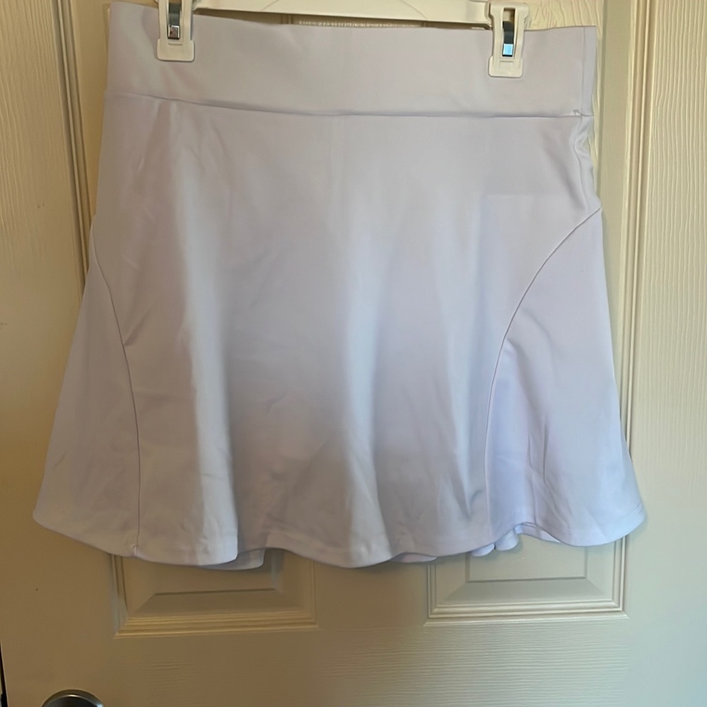 White tennis skirt